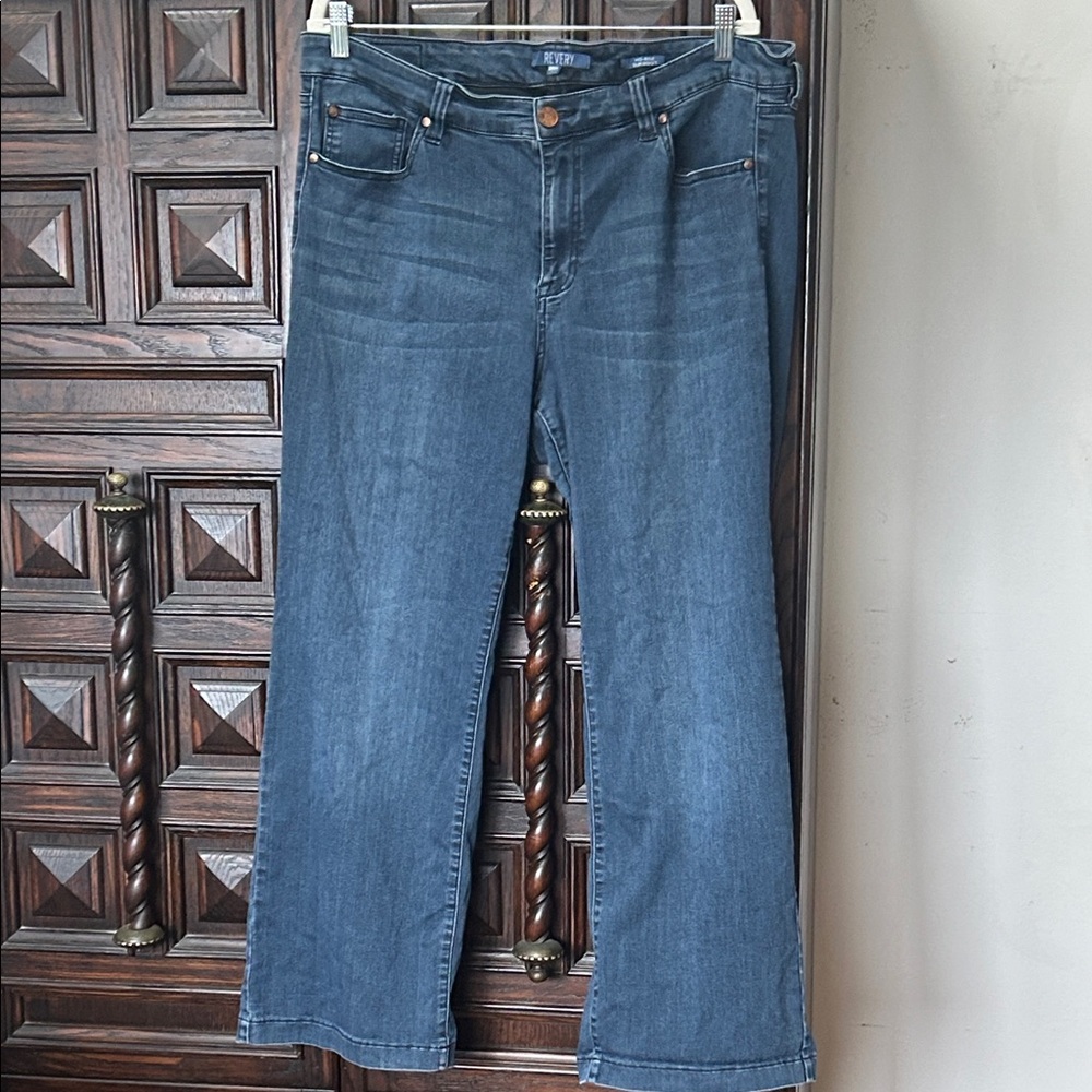 Plus Size Blue Flare Jeans 18w